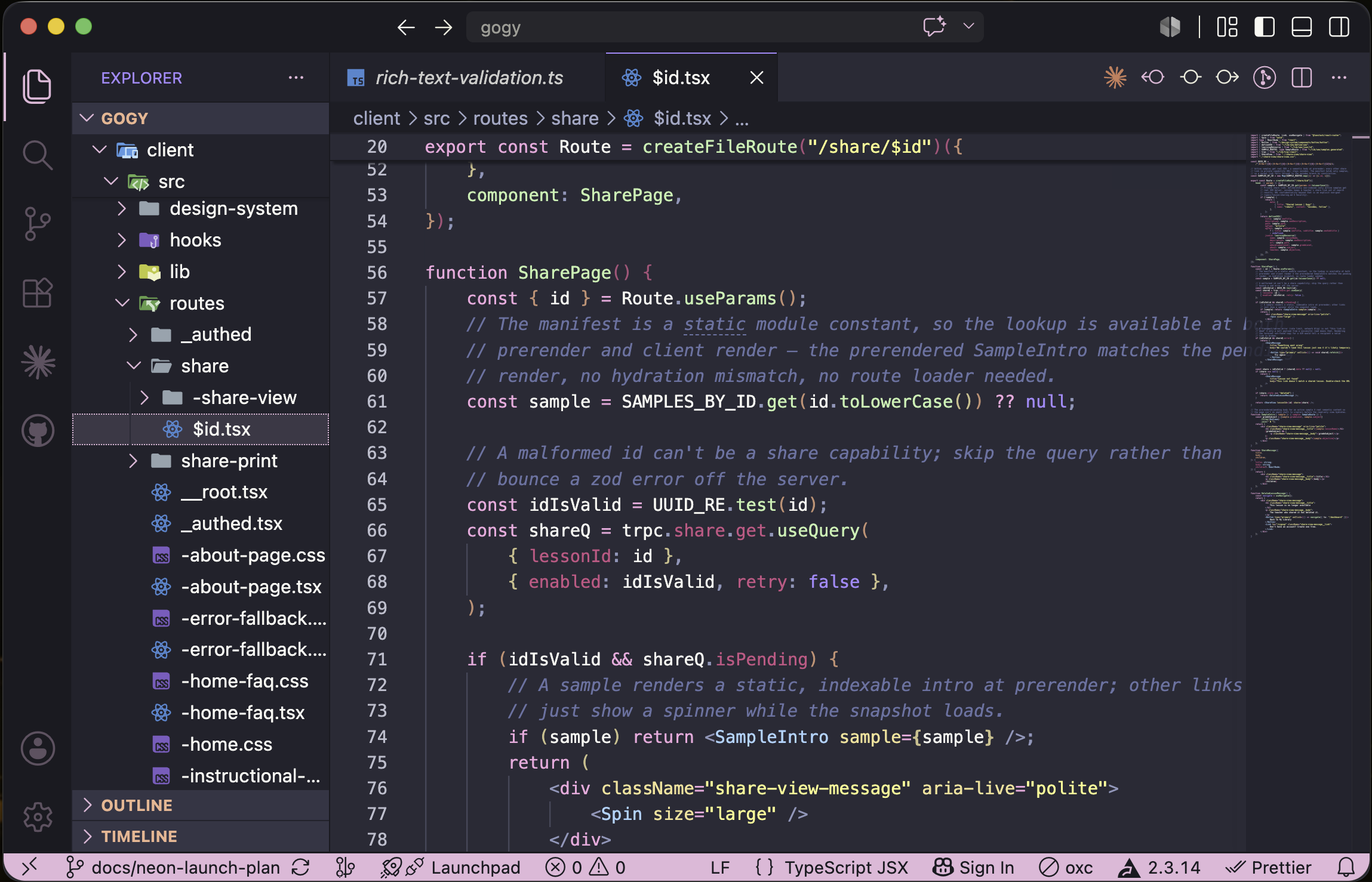 VS Code with CosmicGirl's Dracula Pastel theme applied