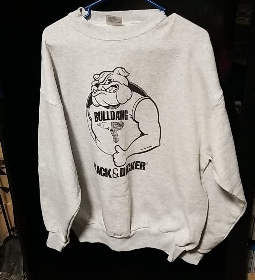 Black and Decker Bulldawg drill crewneck, Tultex Superweight USA