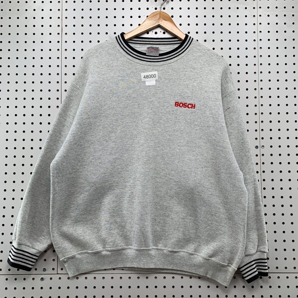 90s Bosch Power Tools gray crewneck