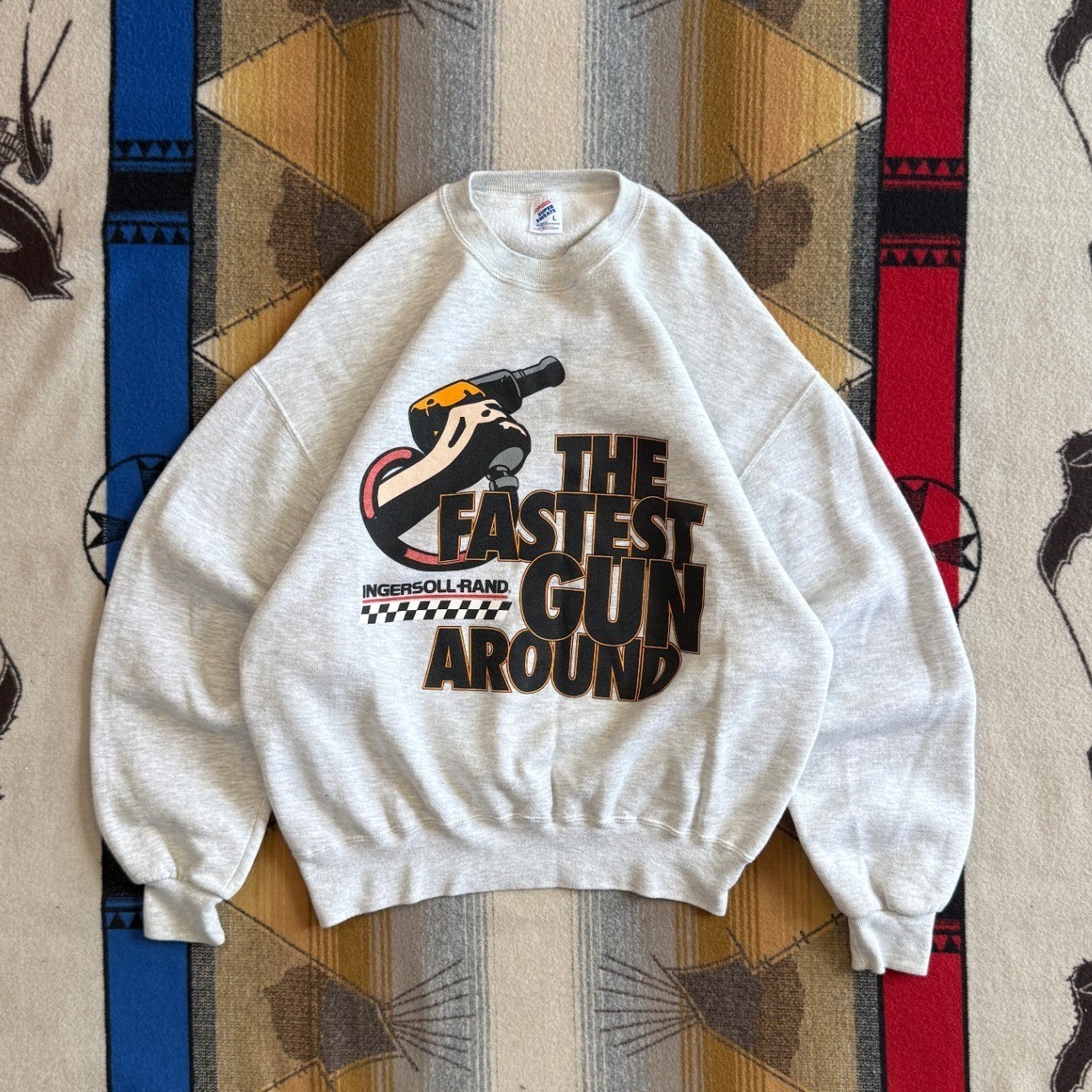 Ingersoll-Rand Fastest Gun Around Jerzees Super Sweats crewneck