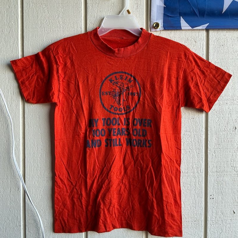 Orange Klein Tools My Tools Are Over 100 Years Old tee