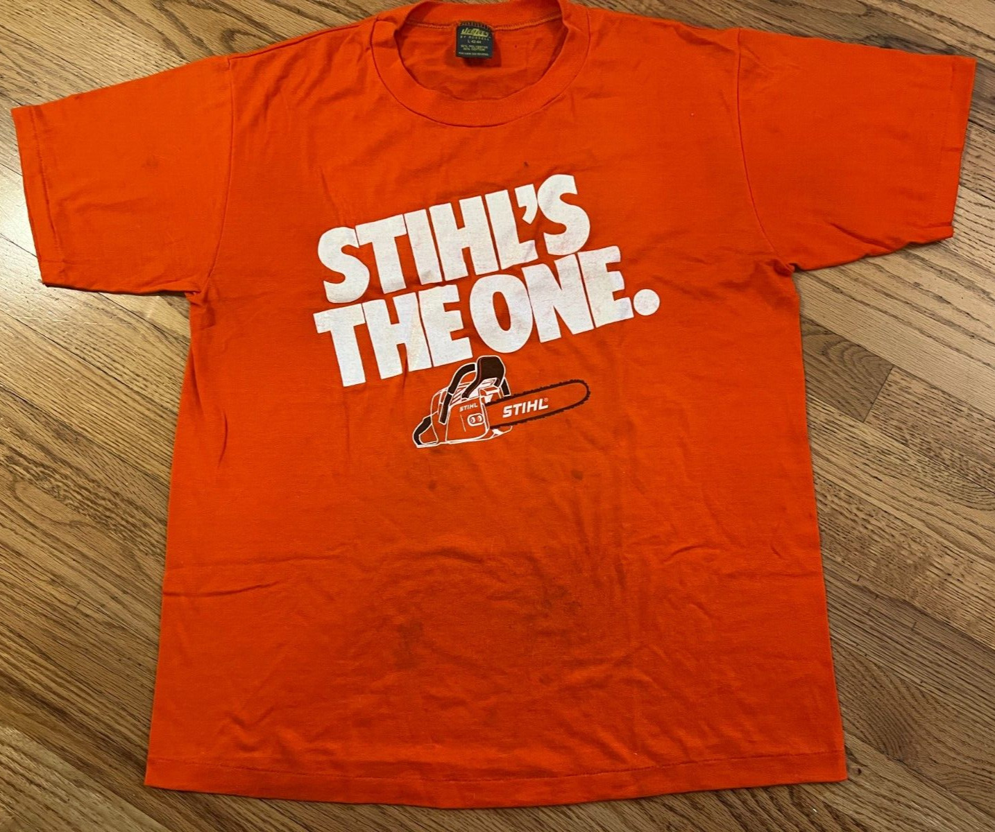 1985 Stihl's The One tee